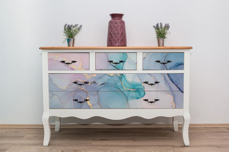Samoprzylepna okleina Tulup 100x50 cm Kolorowy marmur 1 szt.