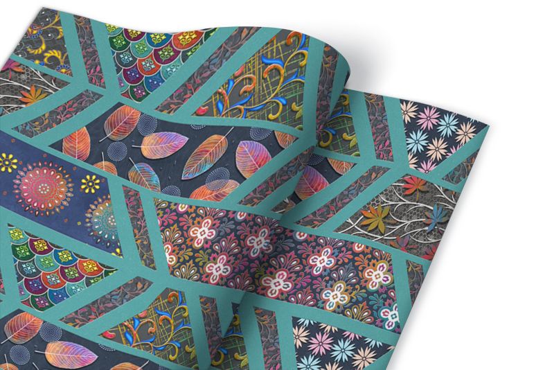 Samoprzylepna okleina Tulup 100x50 cm Kolorowy wzór 1 szt.