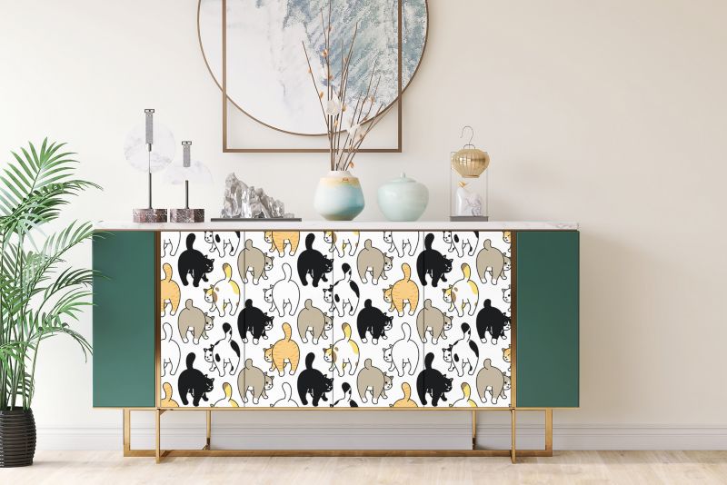 Samoprzylepna okleina Tulup 100x50 cm Koty 1 szt.
