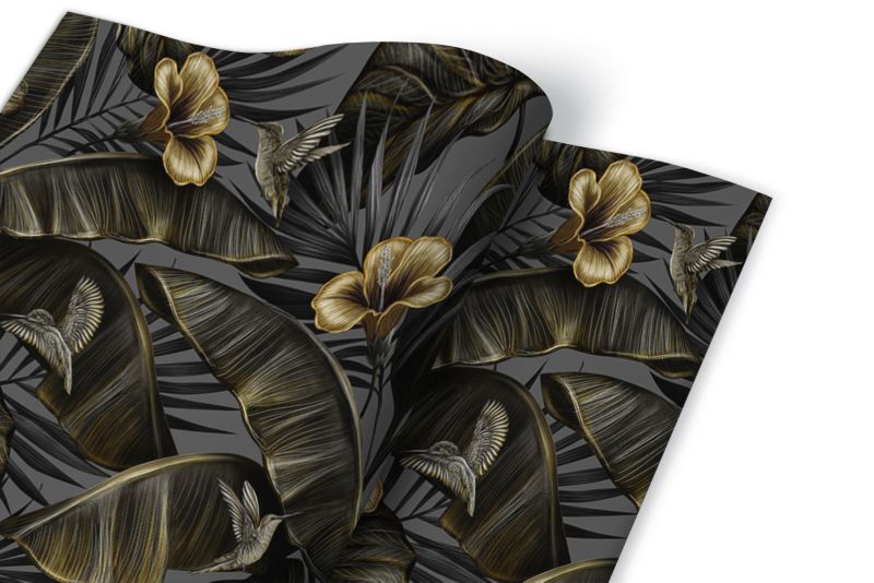 Samoprzylepna okleina Tulup 100x50 cm Liście bananowca 1 szt.