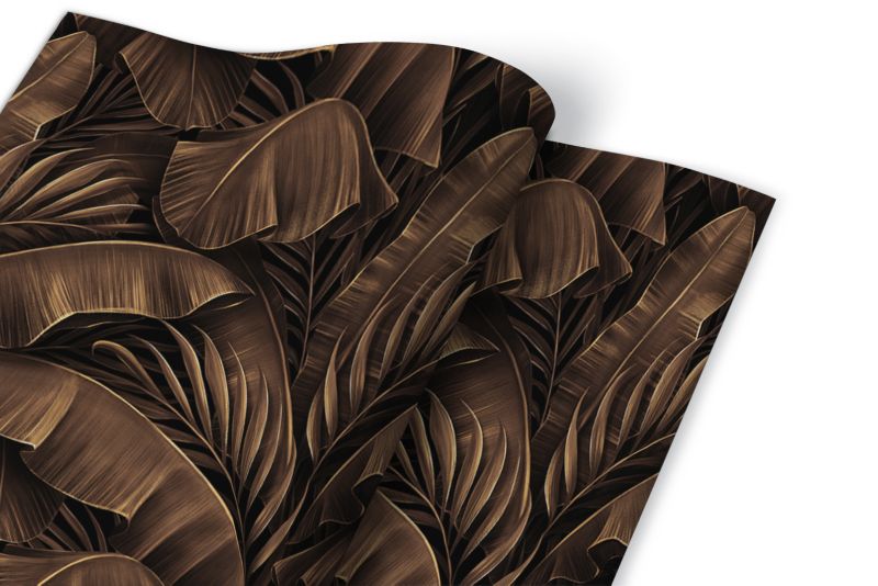 Samoprzylepna okleina Tulup 100x50 cm Liście bananowca retro 1 szt.