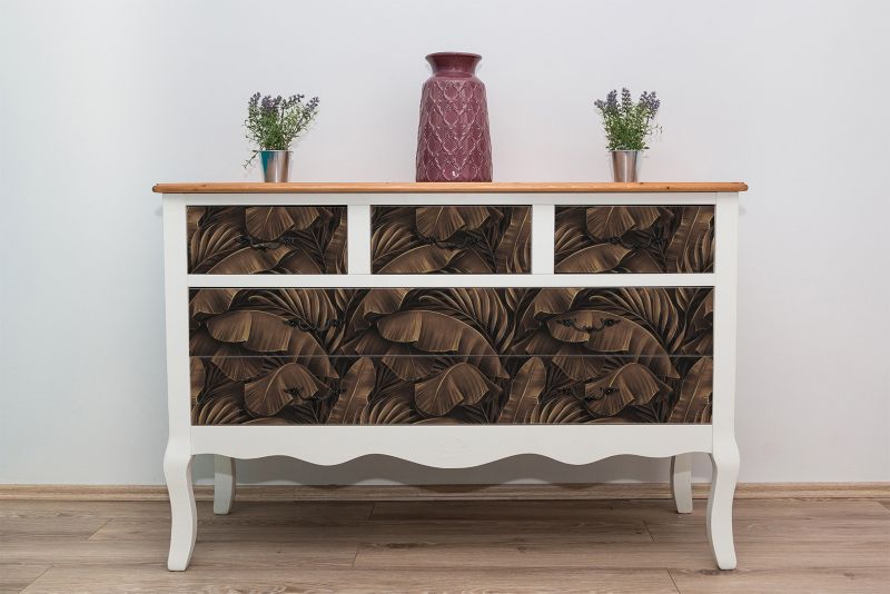 Samoprzylepna okleina Tulup 100x50 cm Liście bananowca retro 1 szt.