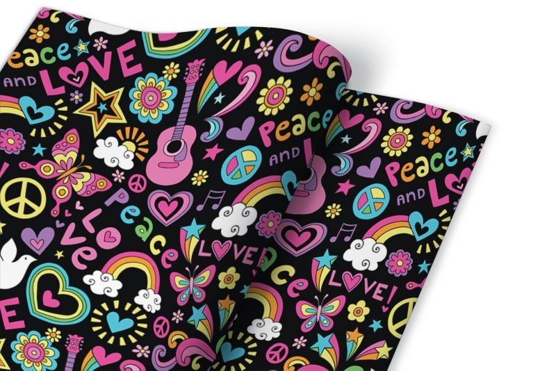 Samoprzylepna okleina Tulup 100x50 cm Love and peace 1 szt.