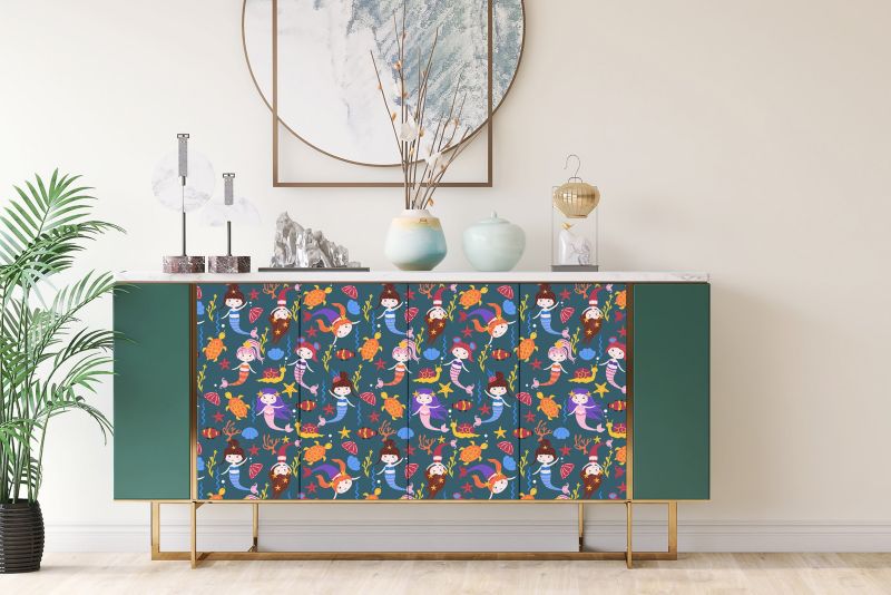Samoprzylepna okleina Tulup 100x50 cm Mała syrenka 1 szt.