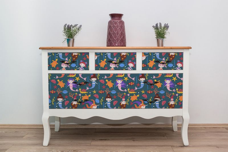 Samoprzylepna okleina Tulup 100x50 cm Mała syrenka 1 szt.