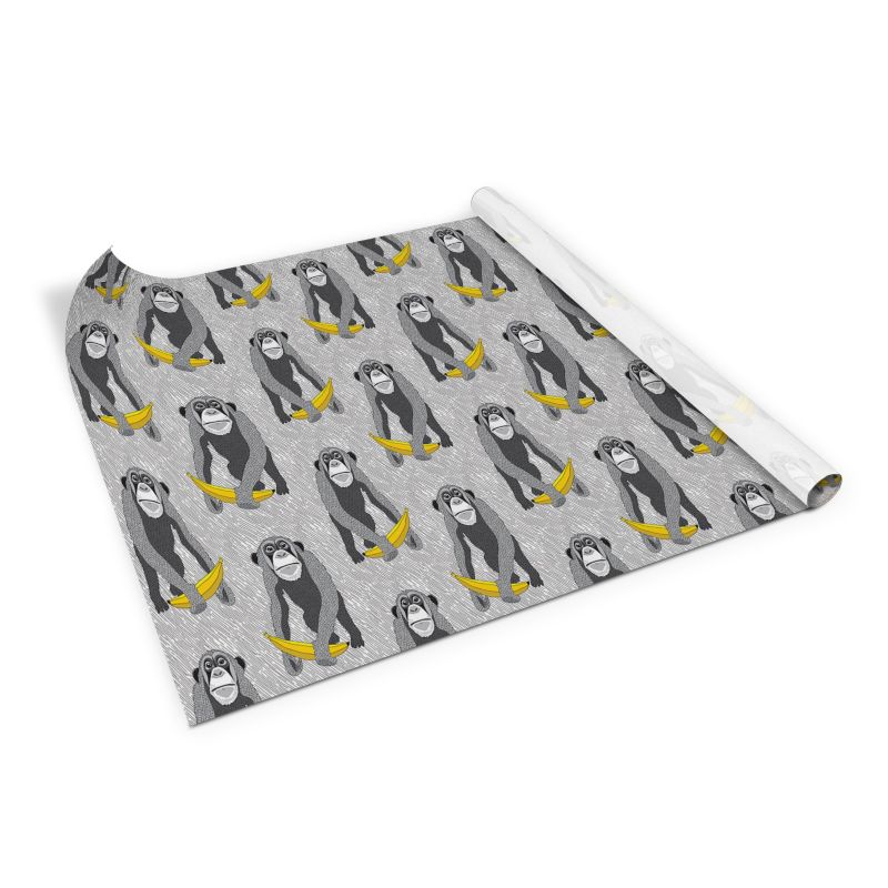 Samoprzylepna okleina Tulup 100x50 cm Małpa szympans banan 1 szt.