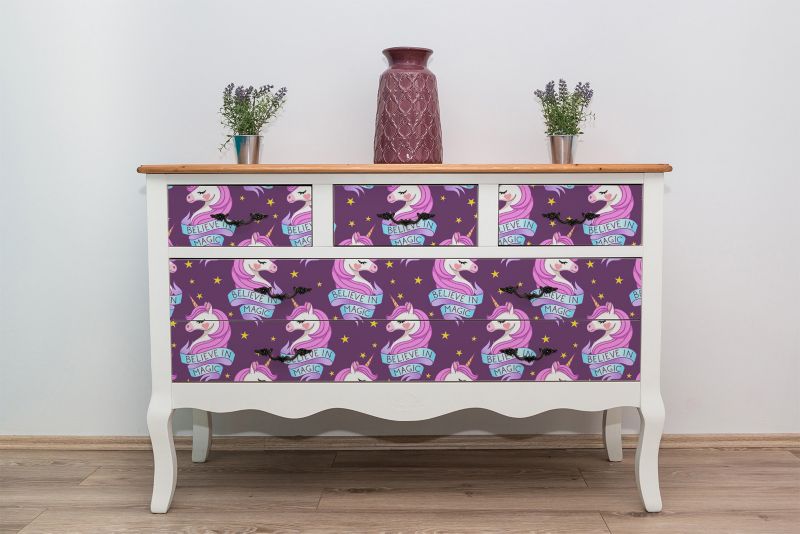 Samoprzylepna okleina Tulup 100x50 cm Magia jednorożce 1 szt.