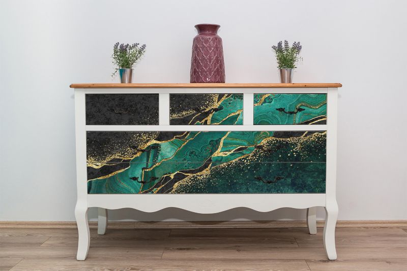 Samoprzylepna okleina Tulup 100x50 cm Malachit 1 szt.
