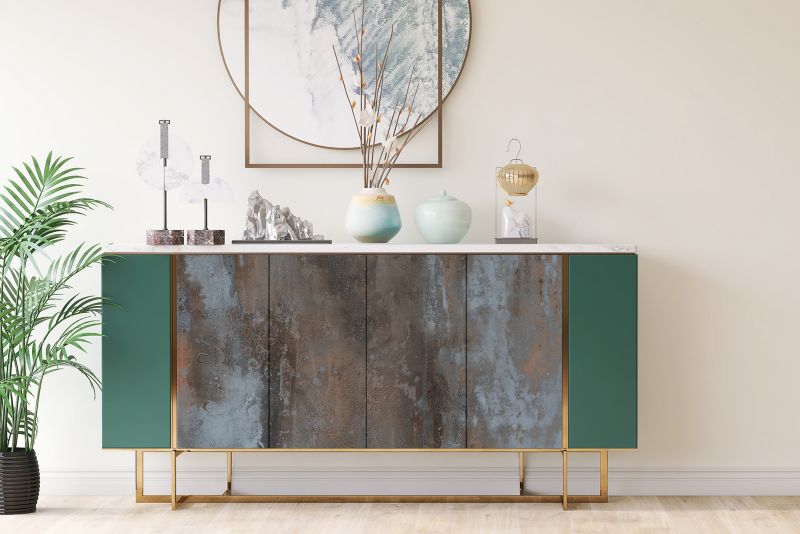 Samoprzylepna okleina Tulup 100x50 cm Metaliczny rustykalny wzór 1 szt.
