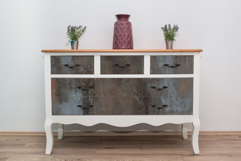 Samoprzylepna okleina Tulup 100x50 cm Metaliczny rustykalny wzór 1 szt.