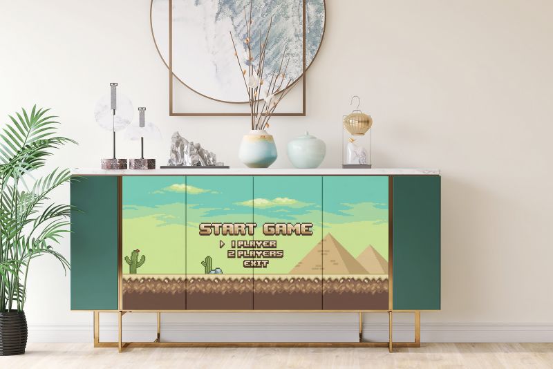 Samoprzylepna okleina Tulup 100x50 cm Nowa gra 1 szt.