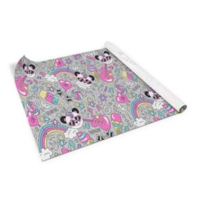 Samoprzylepna okleina Tulup 100x50 cm Panda tęcza diamenty 1 szt.