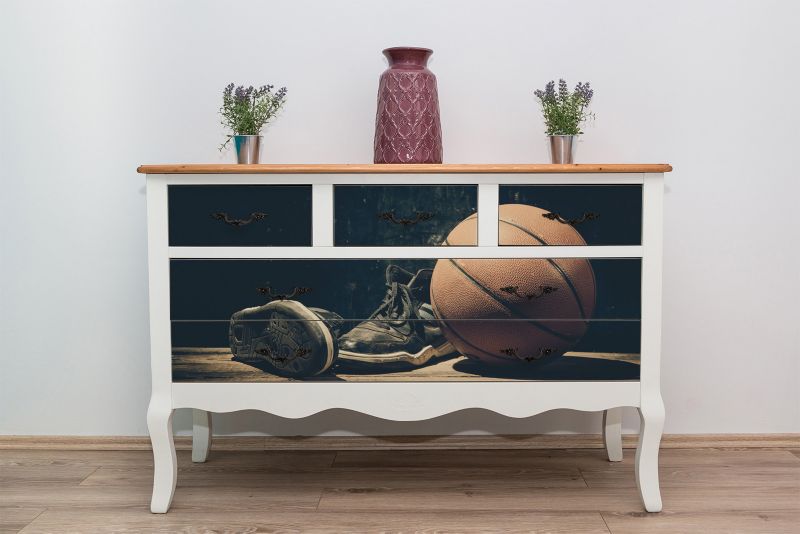 Samoprzylepna okleina Tulup 100x50 cm Piłka do kosza 1 szt.
