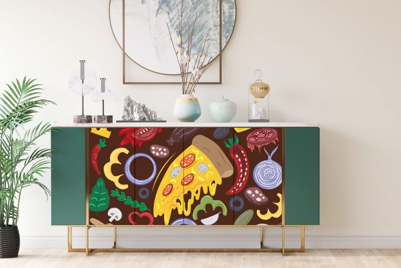 Samoprzylepna okleina Tulup 100x50 cm Pizza 1 szt. II