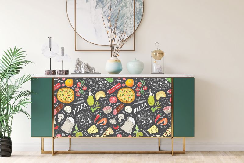 Samoprzylepna okleina Tulup 100x50 cm Pizza menu 1 szt.