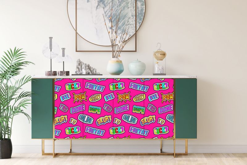 Samoprzylepna okleina Tulup 100x50 cm Pop art 1 szt. II