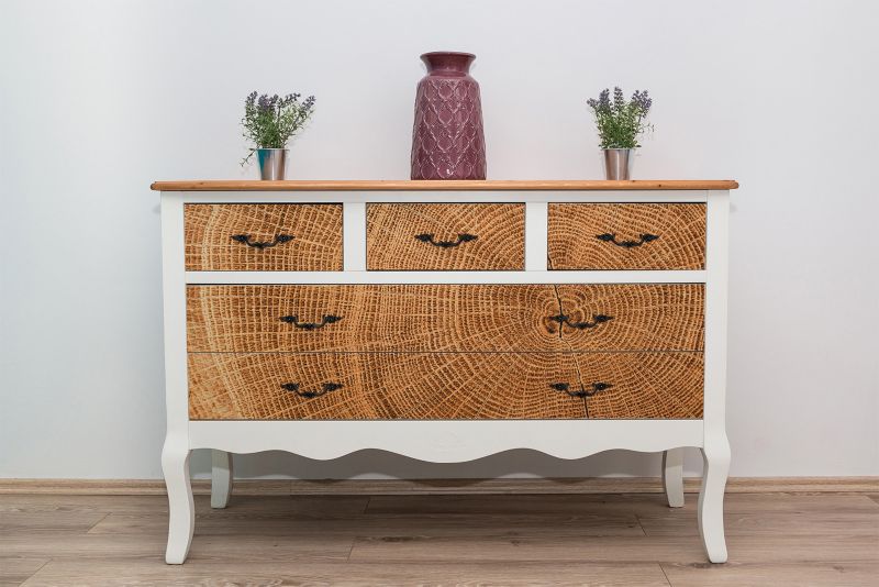 Samoprzylepna okleina Tulup 100x50 cm Przekrój dębu 1 szt.