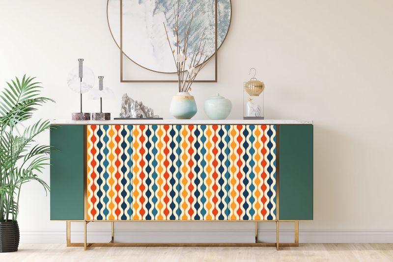 Samoprzylepna okleina Tulup 100x50 cm Retro wzór 1 szt. II
