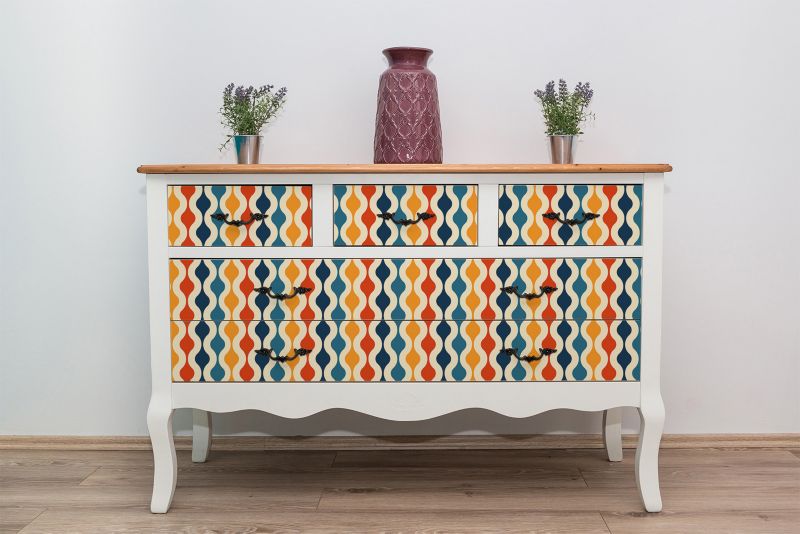 Samoprzylepna okleina Tulup 100x50 cm Retro wzór 1 szt. II