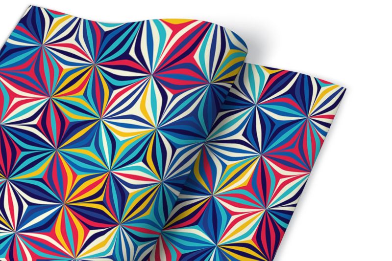 Samoprzylepna okleina Tulup 100x50 cm Retro wzór iluzja 3d 1 szt.