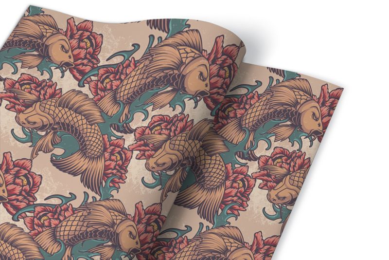 Samoprzylepna okleina Tulup 100x50 cm Ryby koi 1 szt.