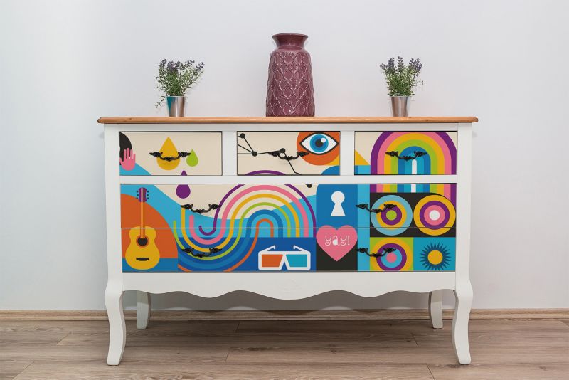 Samoprzylepna okleina Tulup 100x50 cm Sztuka uliczna pop art 1 szt.