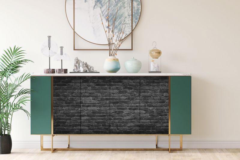 Samoprzylepna okleina Tulup 100x50 cm Tekstura ciemnej cegły 1 szt.
