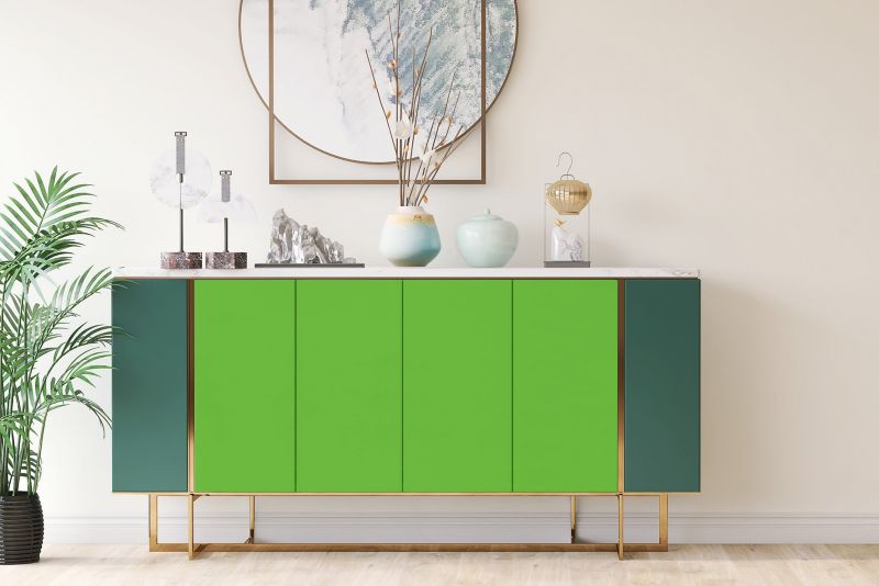 Samoprzylepna okleina Tulup 100x50 cm Żółto-zielona 1 szt.