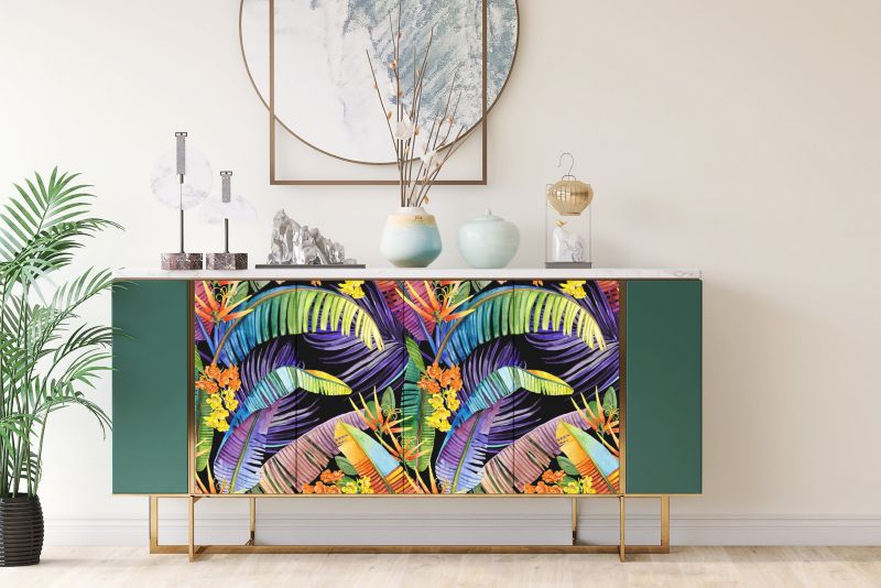 Samoprzylepna okleina Tulup 100x50 cm Tropikalna sztuka 1 szt.