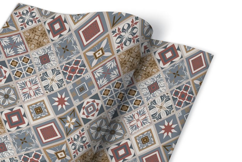 Samoprzylepna okleina Tulup 100x50 cm Turecki patchwork 1 szt.