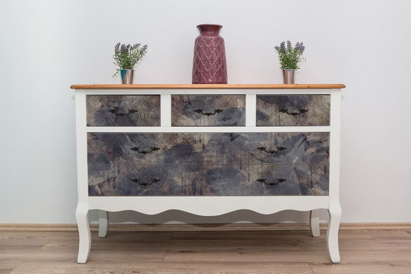 Samoprzylepna okleina Tulup 100x50 cm Vinatge maki loft grunge 1 szt.
