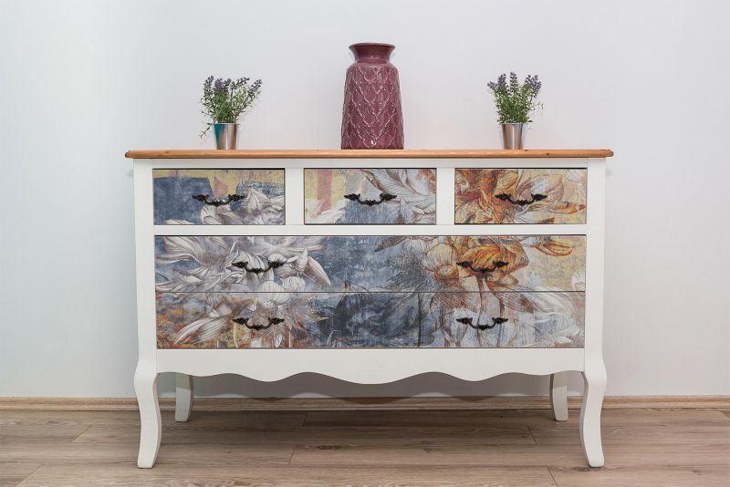 Samoprzylepna okleina Tulup 100x50 cm Vintage malowidło lilie 1 szt.