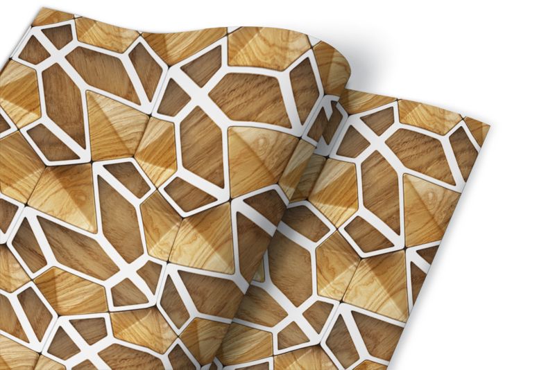 Samoprzylepna okleina Tulup 100x50 cm Wzór 3d loft drewno 1 szt.
