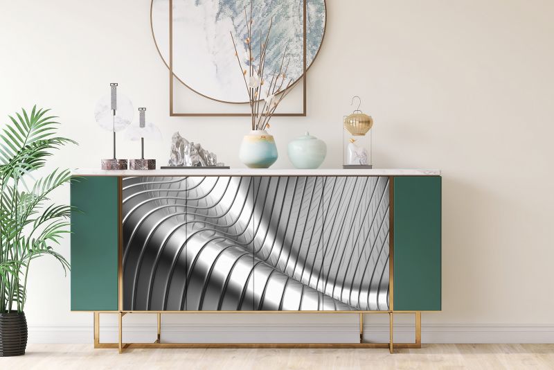 Samoprzylepna okleina Tulup 100x50 cm Wzór aluminum 1 szt.