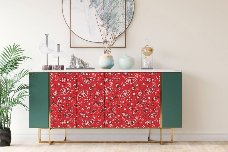 Samoprzylepna okleina Tulup 100x50 cm Wzór paisley 1 szt.