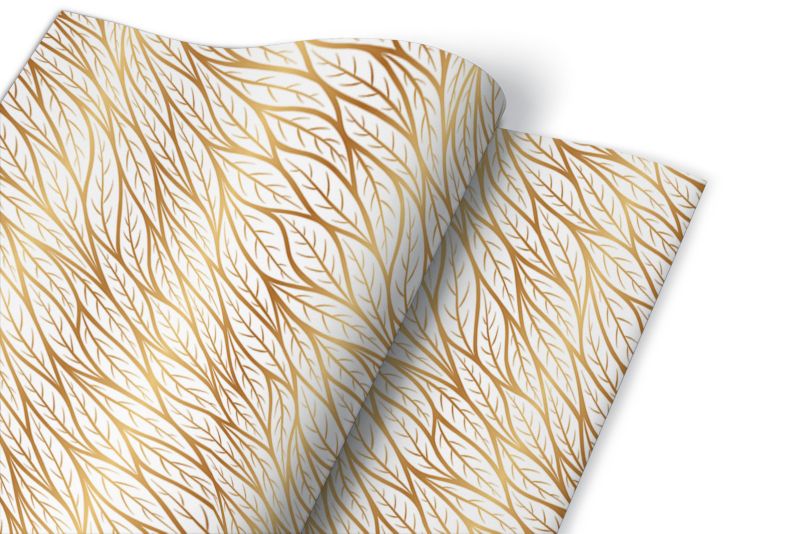 Samoprzylepna okleina Tulup 100x50 cm Złote liście 1 szt.