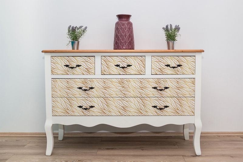 Samoprzylepna okleina Tulup 100x50 cm Złote liście 1 szt.