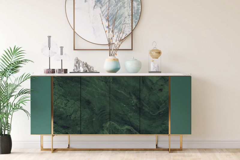 Samoprzylepna okleina Tulup 100x50 cm Zielony marmur 1 szt.