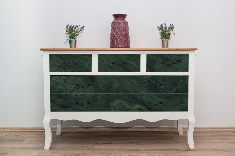Samoprzylepna okleina Tulup 100x50 cm Zielony marmur 1 szt.