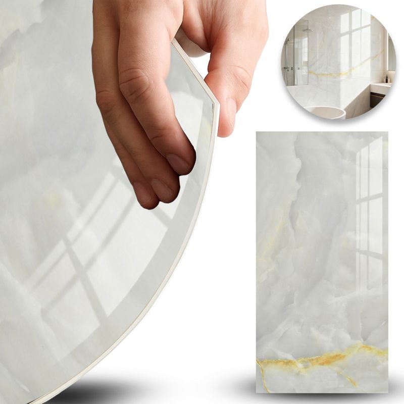 Samoprzylepny Panel Ścienny Heckermann Naklejka na Meble PCV Marmur 30x60cm 10 szt