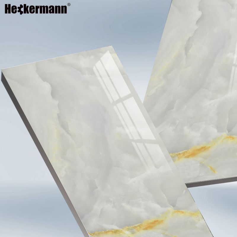 Samoprzylepny Panel Ścienny Heckermann Naklejka na Meble PCV Marmur 30x60cm 10 szt