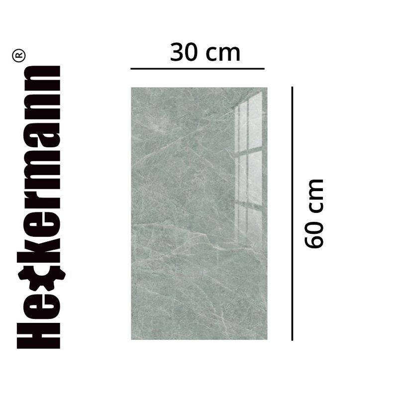 Samoprzylepny Panel Ścienny Heckermann Naklejka na Meble PCV Marmur 30x60cm 10 szt