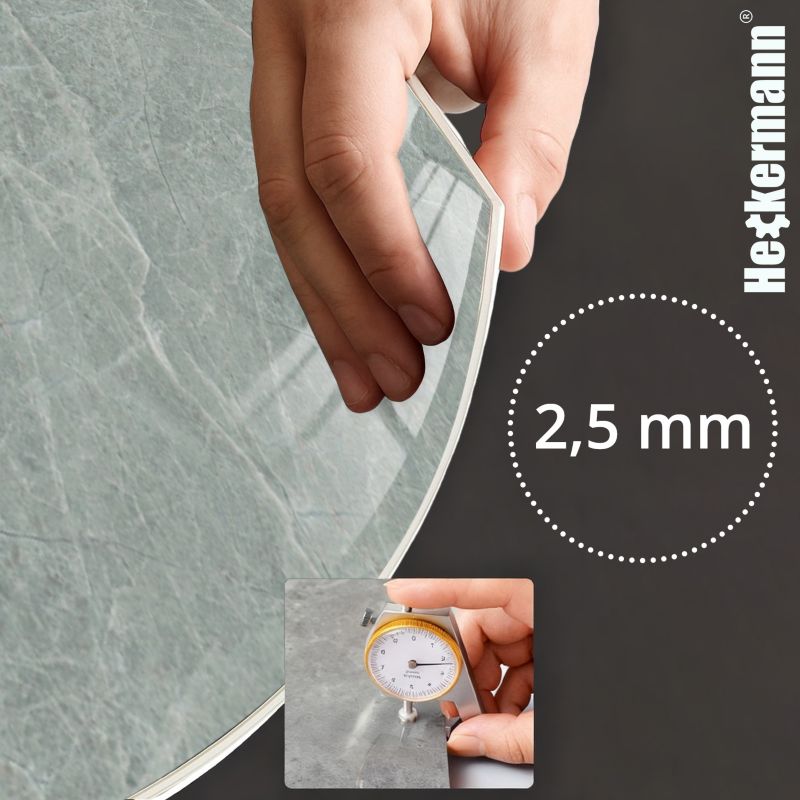 Samoprzylepny Panel Ścienny Heckermann Naklejka na Meble PCV Marmur 30x60cm 10 szt