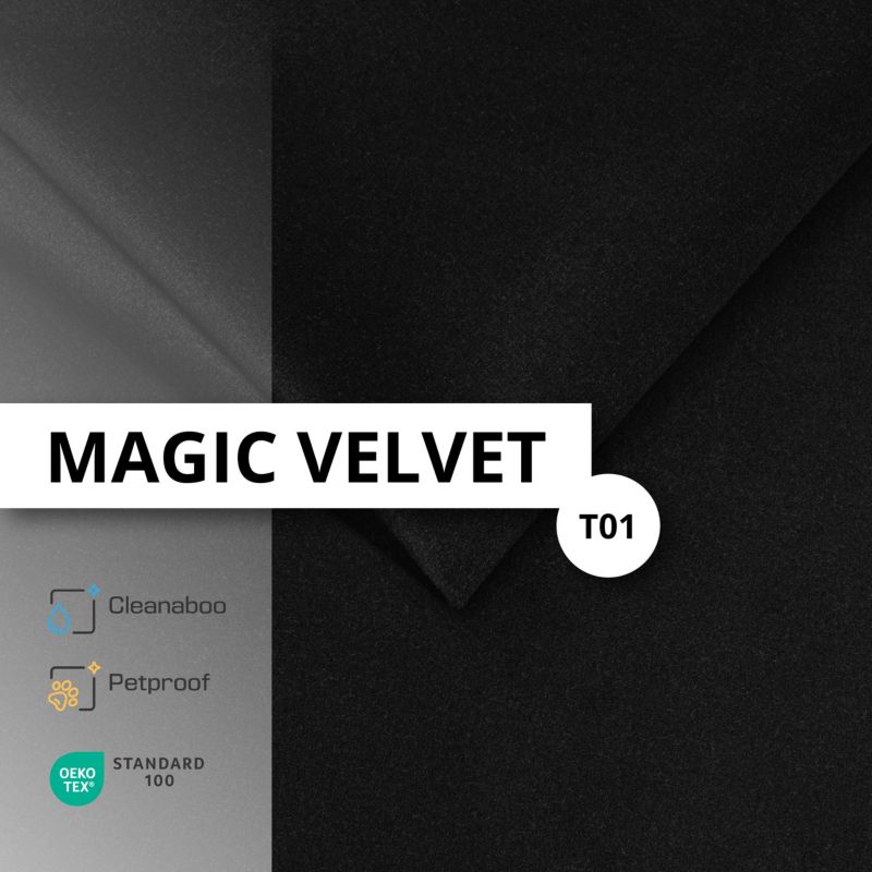 Schodki Muralo dla Psów Zwierząt Kota Rampa MAGIC VELVET Czarne 31x30x46 cm 1 szt.