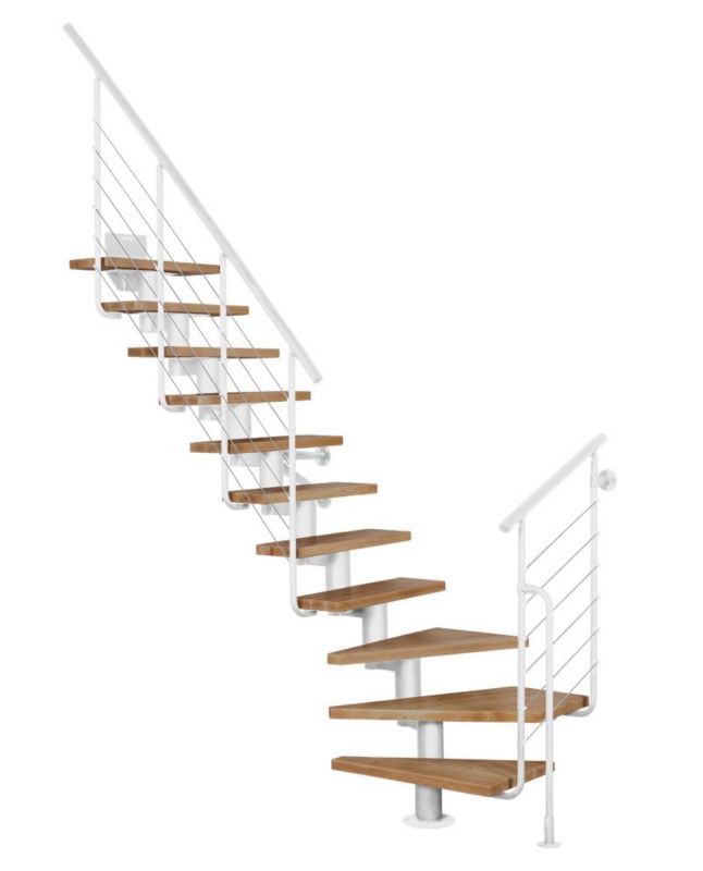 Schody Atrium Dixi Plus RAL 9003 Buk 12 Elementów 1 szt.
