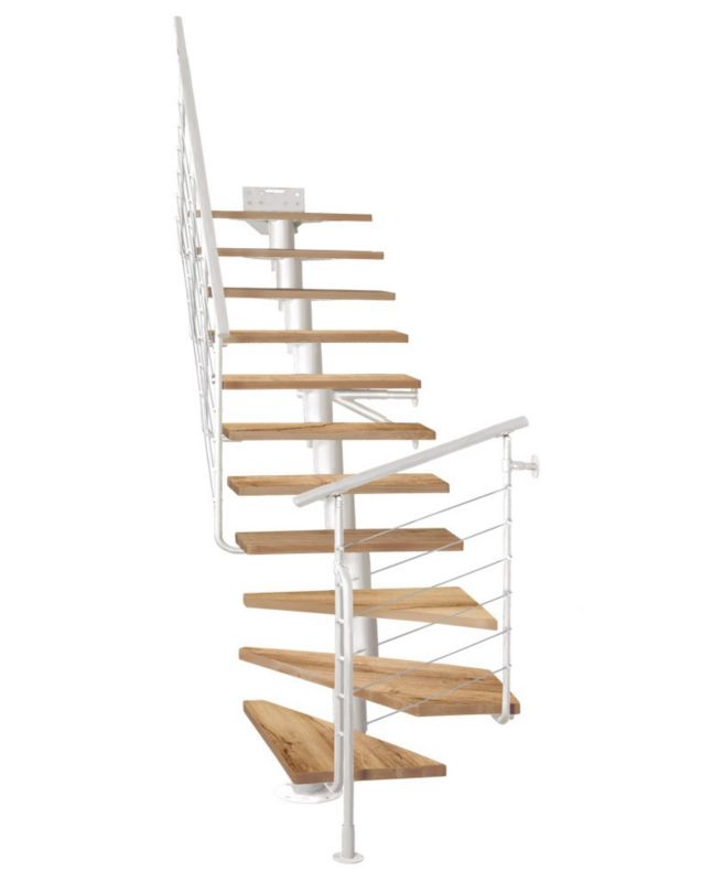 Schody Atrium Dixi Plus RAL 9003 Dąb 12 Elementów 1 szt.