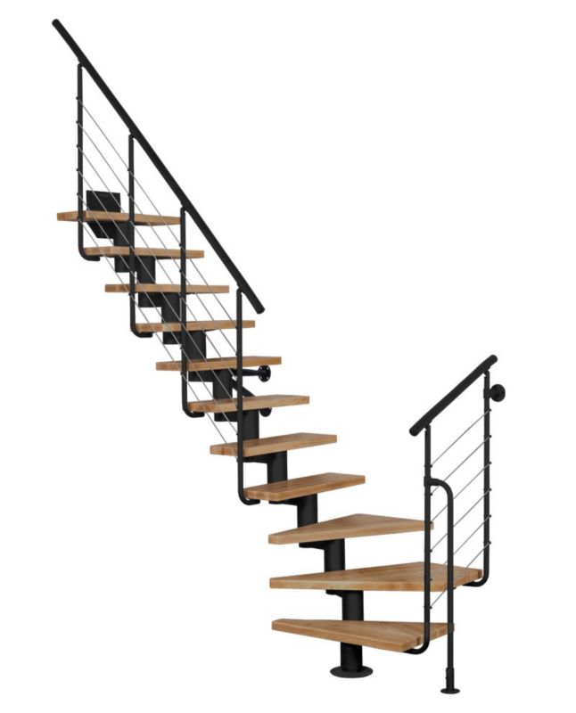Schody Atrium Dixi Plus RAL 9005 Buk 11 Elementów 1 szt.