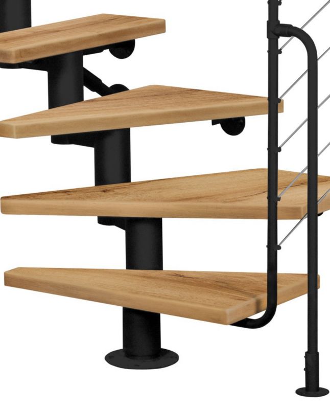 Schody Atrium Dixi Plus RAL 9005 Dąb 11 Elementów 1 szt.
