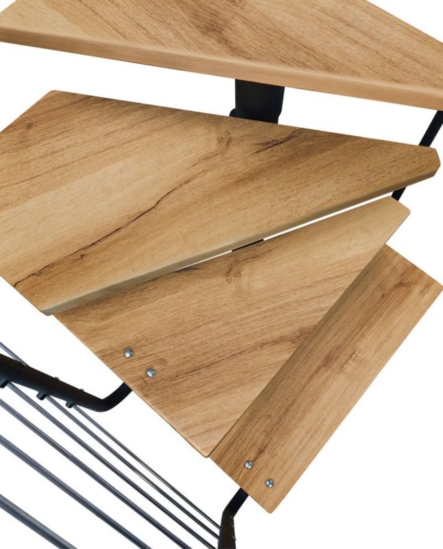 Schody Atrium Dixi Plus RAL 9005 Dąb 11 Elementów 1 szt.