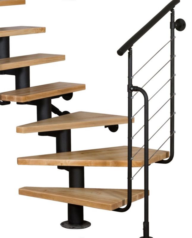 Schody Atrium Dixi Plus RAL 9006 Buk 12 Elementów 1 szt.